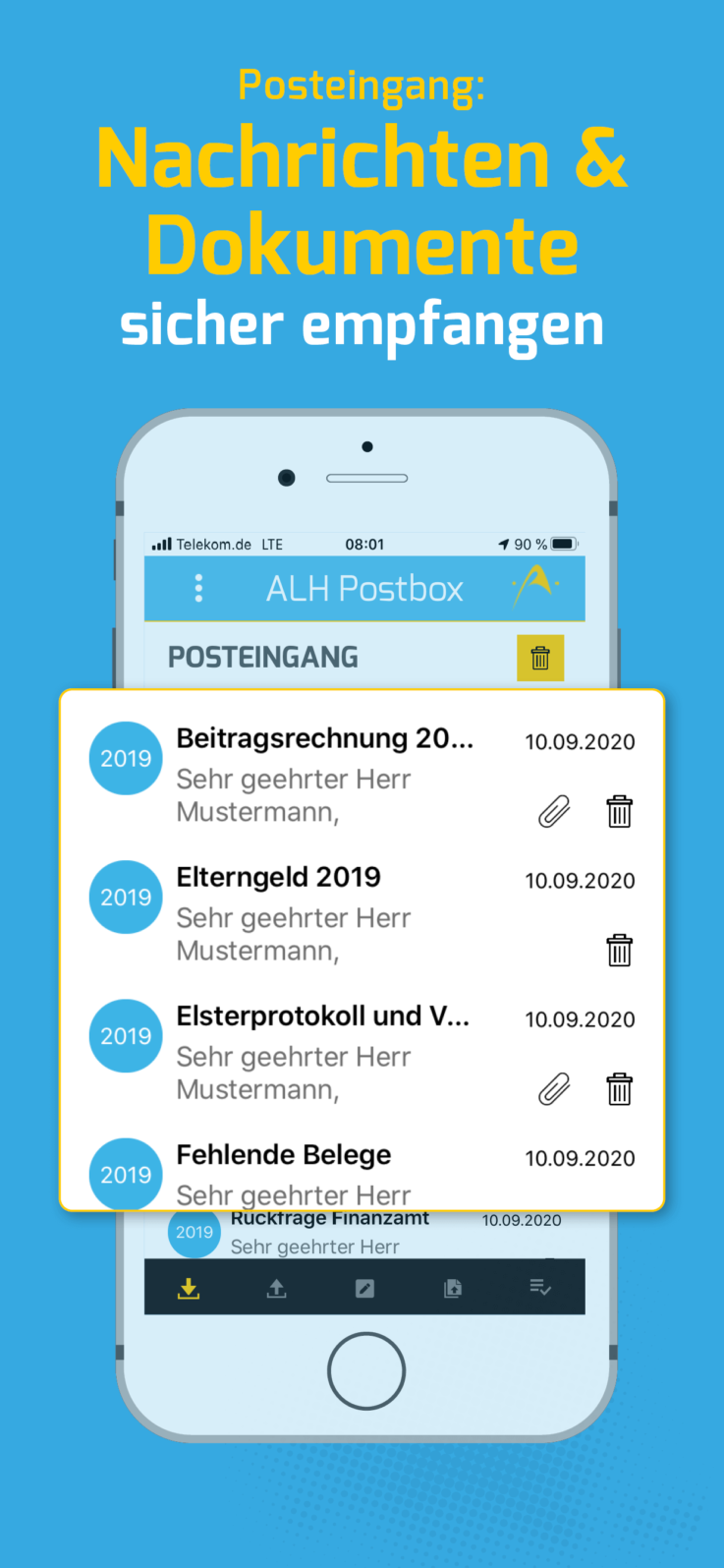 ALH Postbox App | Posteingang Nachrichten & Dokumente sicher empfangen