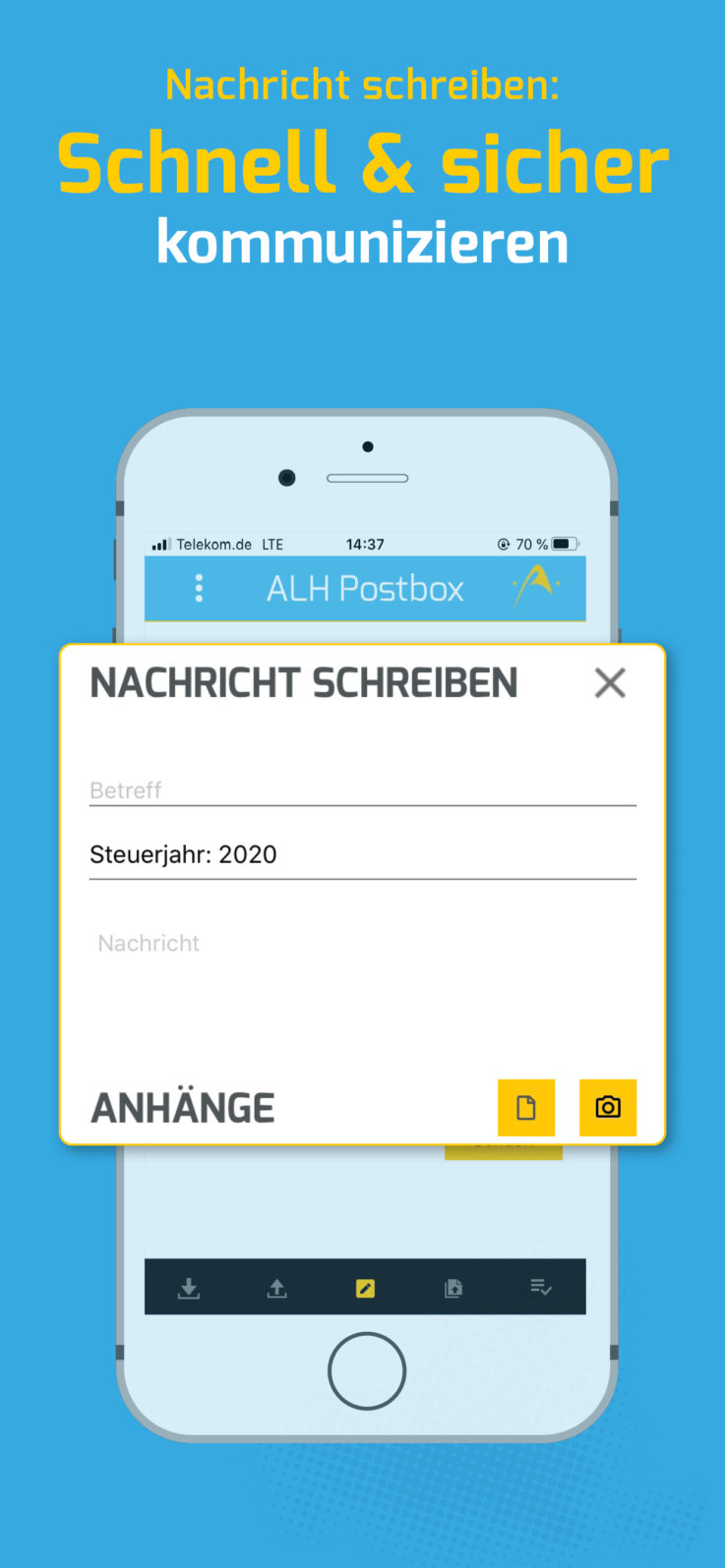 ALH Postbox App | Nachricht schreiben schnell & sicher kommunizieren