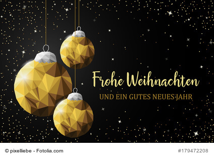 Frohe Weihnachten und ein gutes neues Jahr!