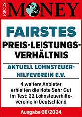 Focus Money Testergebnis 2023 | Fairstes Preis-Leistungs-Verhältnis | Aktuell Lohnsteuerhilfeverein e.V.