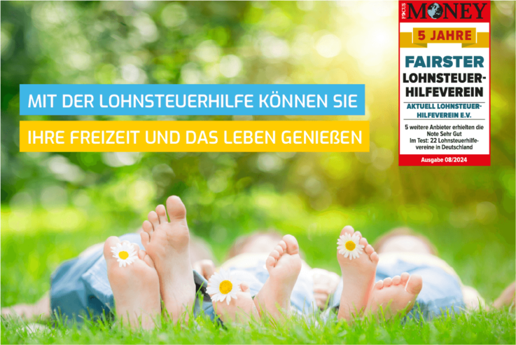 Focus Money Testsieger 2024 | Fairster Lohnsteuerhilfeverein | Aktuell Lohnsteuerhilfeverein e.V.