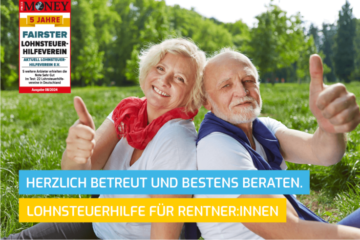 Steuererklärung für Rentner:innen beim Focus Money Testsieger 2024 | Aktuell Lohnsteuerhilfeverein e.V.