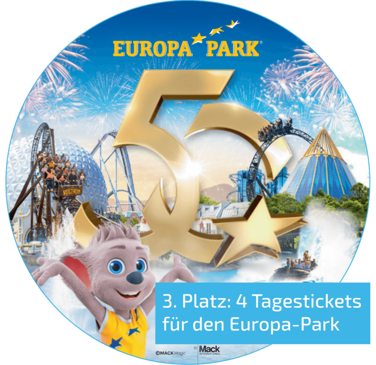 Gewinnspiel Mitgliederinfo 3. Platz Europa-Park